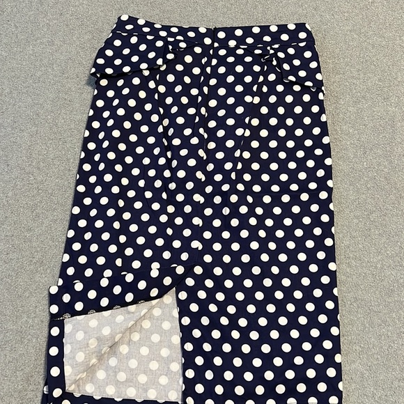 Grace Karin Women’s Navy Polka Dot Pencil Skirt Flared Waist - Picture 2 of 3